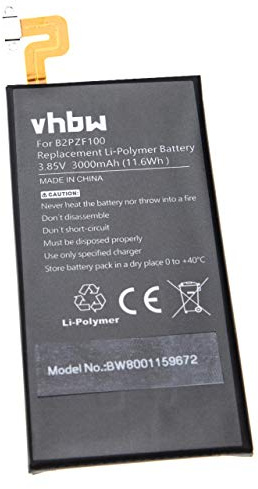 vhbw Akku kompatibel mit HTC U Ultra | U Ultra TD-LTE, U-1w, 2PZF100, Ocean Note Handy Smartphone Telefon (3000 mAh, 3,85 V, Li-Polymer)