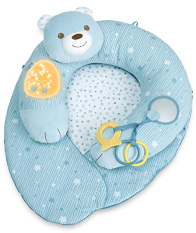 Chicco - Gioco Nido di Coccole, Morbido Cuscino 3 in 1, con Musica e Luce, Lavabile in Lavatrice, Azzurro, 0 Mesi +