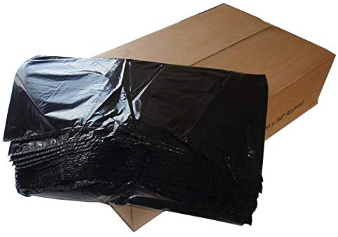 BLACK EXTRA HEAVY DUTY 25kg+ REFUSE BAGS SACKS BIN LINERS RUBBISH BAG 450 x 720 x 950mm 18 x 29 x 39 250G GWH3 90L 200 bags