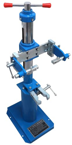 HTTMT- Heavy Duty Hydraulic Vehicle Auto Spring Compressor Hand Operate Spring Coil Compressor Jack Compression Strut Rising Handle (Maximum Height 16.92 (430 mm) [P/N: ET-CAR-FIX003A-Blue]