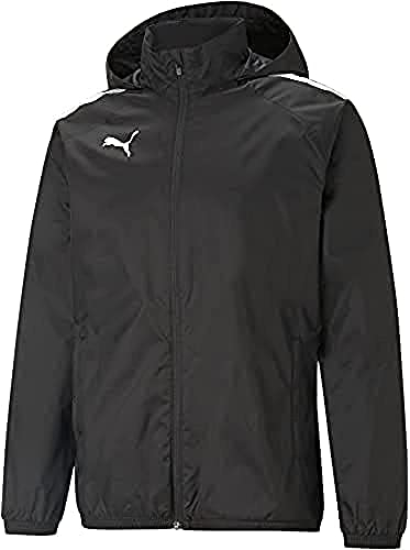 PUMA Herren Teamliga All Weather Jacket Sweater, Puma Black-puma Black, M EU