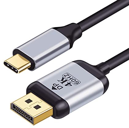 CY USB C zu DisplayPort Adapter 4K für Monitor Laptop DP DisplayPort auf USB C Kabel