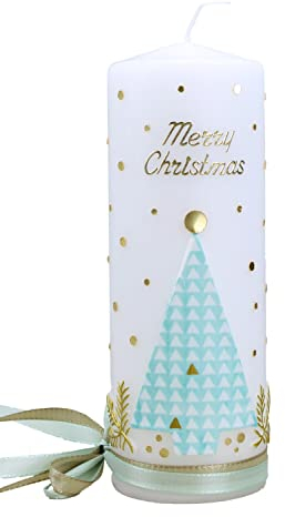 Cerziies® Weihnachtskerze Tannenbaum individuell und handverziert 1670