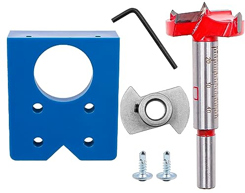Alnicov 35mm hinges special positioning woodworking cutter wood panel cabinet door woodworking panel drill bit installation aid