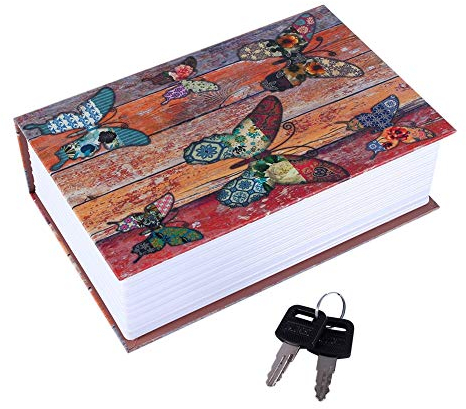 Cassaforte Per Libri con Serratura a Chiave, Libro di Deviazione di Piccole Dimensioni, Cassetta di Sicurezza Portatile in Metallo, Cassaforte Nascosta Per Libri Segreti, Libro di Deviazione(#3)