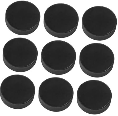 Sosoport 9st Puck Offizielle Vorschriften Für Gummi Eishockey-trainingsverzierung Streethockey Daumen Aus Gummi Straßenhockeybälle Rollhockey Mini Tool Gewidmet Instrument Natürliches Gummi