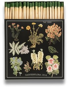 Curator Home Luxury Gift Long Safety Matches I Stylish Square Matchbox (Floral)