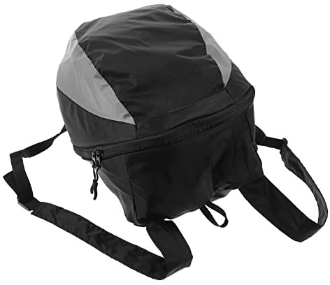 Sosoport Helm Tasche für Halbschale und Vollhelm aus Nylon Schwarz