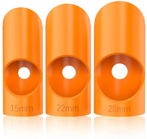 Pipe Lagging Insulation Foam Cutter Tool, 15mm & 22mm & 28mm Set, for 45-Degree Angles and Copper Pipe Insulation (Non-3D Printing)