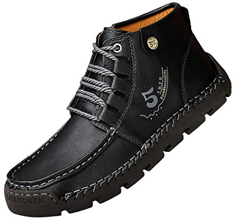 Scarpe Uomo Invernali Eleganti Sneakers Blu Uomo Stivali Gomma Uomo Bassi Scarpe Uomo Tennis Scarpe da Montagna Lacci Elastici per Scarpe Adulti scatole Scarpe Pantofole Calde Tendiscarpe