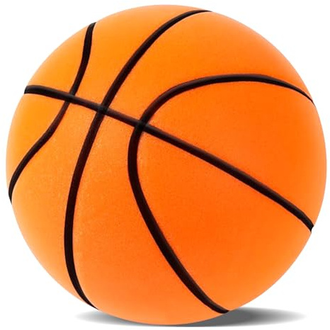 Fubsta Pallacanestro Silenzioso 2025 Upgrade Dribble Dream Silent Basketball, Palla da Basket in Schiuma ad Alta Densità, per Diversi Ambienti Interni (Arancione-2)