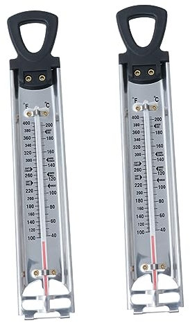 HOLIDYOYO 2pezzi Termometro Display Per Misurare Temperature Sciroppi e Dolci Design Appeso Per Facile Conservazione
