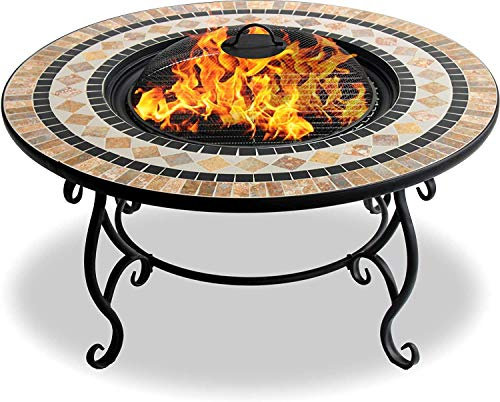 Braciere da Esterno, riscaldatore da Giardino/braciere/tavolino/Barbecue/Secchiello per Ghiaccio - Finitura in Marmo