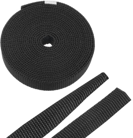 QUARKZMAN Gaines Tressées en Tissu Thermorétractable, 5/16 10ft Noir Ratio 2:1 Protecteur De Câble Thermorétractable pour Harness Cable, Protection De Câble Réseau, Gestion De Câble