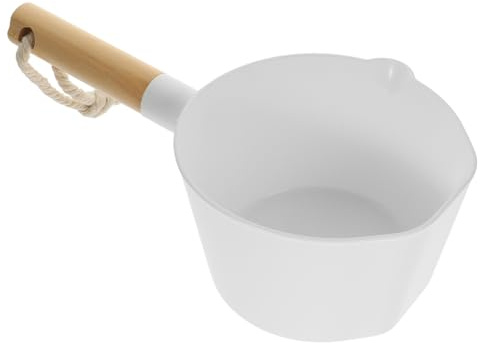 Cabilock Pala Para Agua De Madera Mango Cucharón Para Baño Multiusos Accesorios Para Cocina Para Achicar Agua Bañera