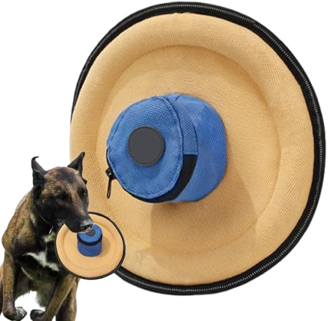Disque Volant interactif en Toile Souple pour Chiens - pour Exercices de Petite, Moyenne et Grande Taille, Plage, Jardin, Camping, Pique-Nique, Promenade