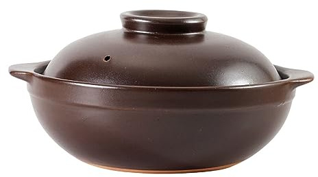 NUHSLF Clay Cooking Pot with Lid, Ceramic Casserole Stew Pan Steaming Stock Pot for Braised Chicken Rice Claypot Cooking Soup,900ML (900ML)