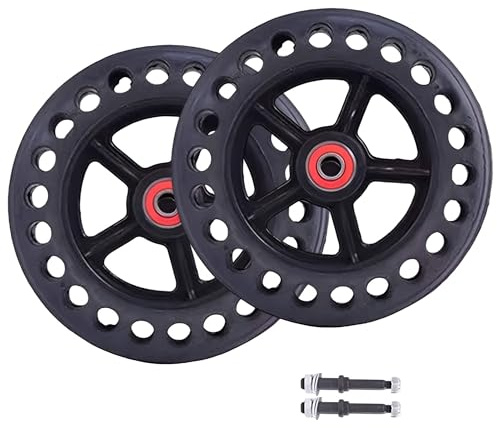 Rollstuhlräder 6/8/12 Zoll, 5/16 (8 mm) Vollreifen für Elektrorollstühle, 1/2(12mm) Rutschfeste Rollstuhlrad Zubehör(8in)