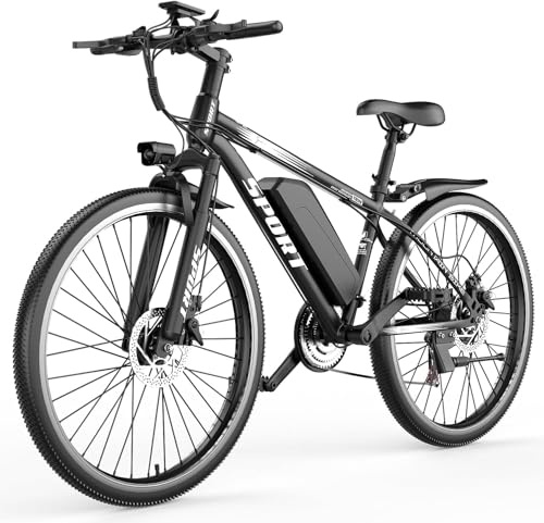 Sinaopus E-Bike 26 7-Gang Elektrofahrrad 250W Motor 48V 10Ah Akku Höchstgeschwindigkeit 25km/h Bis zu 120 KM All-Terrain Mountain E-MTB Fahrrad mit LCD Display, ideal für Damen und Herren