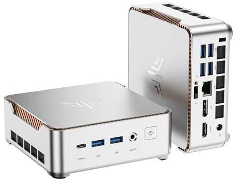 KAMRUI Mini PC, P2 Win 11-Pro Ryzen Embedded R2544 (Beat 3500U/4300U/N150/i3 10110U, Up to 3.7GHz), Mini Desktop Computer 16GB DDR4 512GB SSD, Samll Pc Dual 4K/Ethernet/WiFi/BT Business, Office, Home