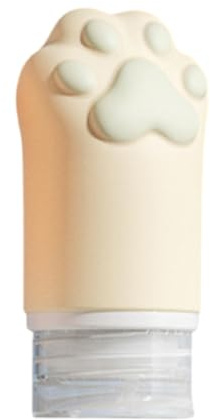 Bottiglia da viaggio in silicone a forma gatto a bocca larga, facile da riempire, per lozione Lampoo Dispenser cosmetico portatile a tenuta stagna Dispenser portatile per lozione