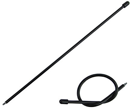 Biegbare (weiche) Antenne mit Außengewinde für Fernbedienung Fernsteuerung Teleskop RC Auto und Helikopter Durchmesser Ø 4,5mm Länge 250mm