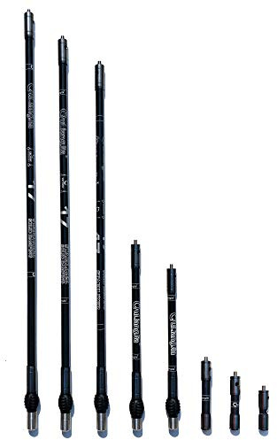 SHARROW Carbon Bogen Stabilisator Stange System Hauptstange 30 28 26 Balance Bar Stabilisierer 12 10 Seitenstange Stoßdämpfer 5 4 3 Extender Dämpfung für Compound Recurve Bogen (Grau, 10)