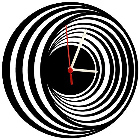 Horloge murale Sphere design en verre acrylique de qualité supérieure avec mouvement à quartz silencieux, 3 mm d'épaisseur.