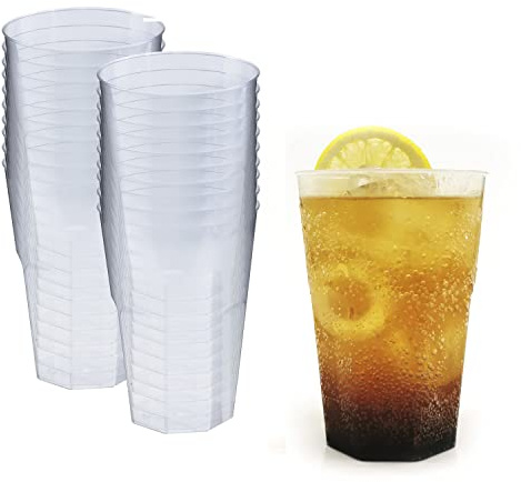 Silverkitchen - 20 bicchieri da cocktail, 200 ml, trasparenti, in polipropilene, resistenti e riutilizzabili, usa e getta, Made in Germany