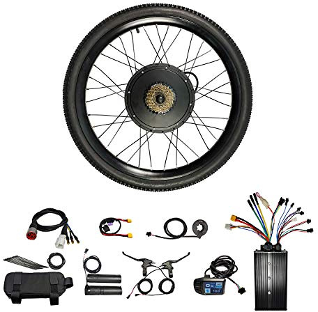 Hallomotor Leistungsstarke eBike 36V 1200W 48V 1500W 26 Zoll, 27,5Zoll, 29er Hinterrad-Umbausatz mit UKC3 Farbige Anzeige und 45A-Controller (26 Zoll Hinterrad Umbausatz Kits)
