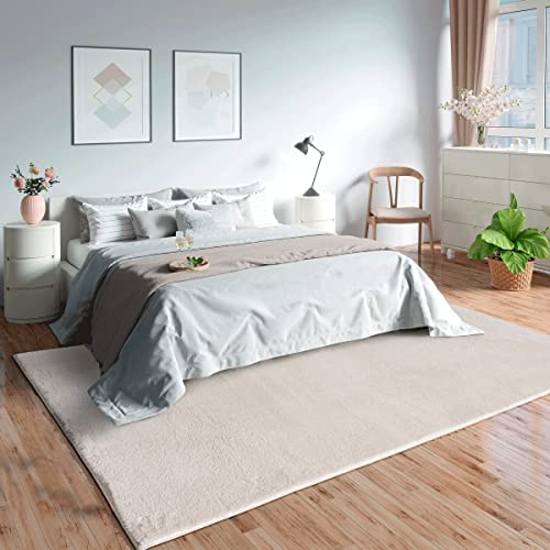 Mia's Teppiche Olivia per soggiorno/camera da letto - lavabili - 80x150 cm, Crema