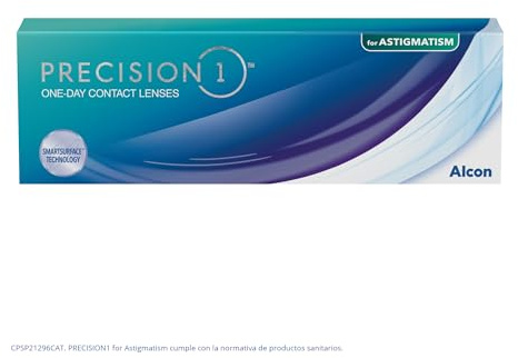 PRECISION1 Toric Tageslinsen weich | 30 Stück | BC 8.5 mm | DIA 14.5 mm | CYL 1.75 | ACHSE 110 | +01.75 Dioptrien