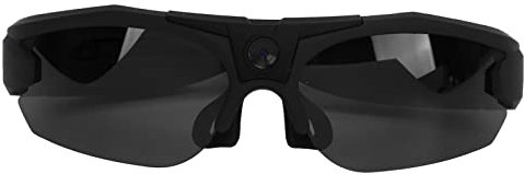 Occhiali da Sole con Fotocamera WiFi, Occhiali da Ripresa con Registrazione Video HD con Lenti Polarizzate, Occhiali da Sole Sportivi per Ciclismo, Guida, Escursionismo, Pesca, Caccia (Nero)