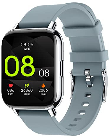 MicLee Damen Herren 1.69 Zoll Touch-Farbdisplay Smartwatch mit Bluetooth Anruf Fitness Tracker Sport Uhr mit Pulsuhr Schrittzähler Schlafmonitor IP68 Wasserdicht Armbanduhr für IOS Andorid
