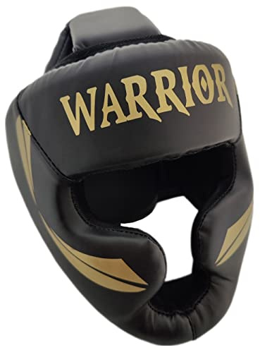 Boxhelm mit Wangenschutz mma Muay Thai Kickboxing Helm Sparring Vollschutz Boxen Karate Boxing Head Guard (Large, Schwarz)