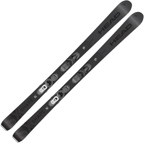 Damen Ski Alpinski Pisten Ski - Head Shape SX Black Edition - 149cm - Speed Rocker - inkl. Bindung PR11 GW Gripwalk Z3-11 - für Könner und Fortgeschrittene - Carvingski für präparierte Piste