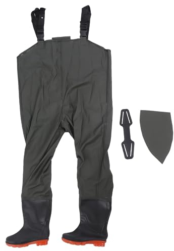 Eujgoov Wasserdichte Fischteichhose Water Hip Wathose Anglerhose Für Wasserarbeiten Bauernhof Grün