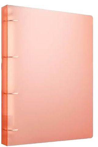 WaLdor Dokumentenmappe A4-Flipchart-Ordner mit Vier Löchern, Mehrfarbig, große Datenspeicherung, Buch-Tee-Aktentasche, Kunststoff-Flipchart-Ordner, Datei-Organizer Dateiordner (Color : B)