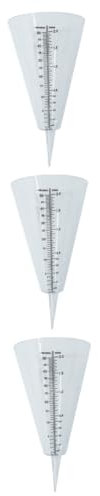 SUPVOX 3pièces Pluviomètre Transparent Forme De Cône pour Mesurer Les Précipitations pour Jardin Agriculture Études Climatiques