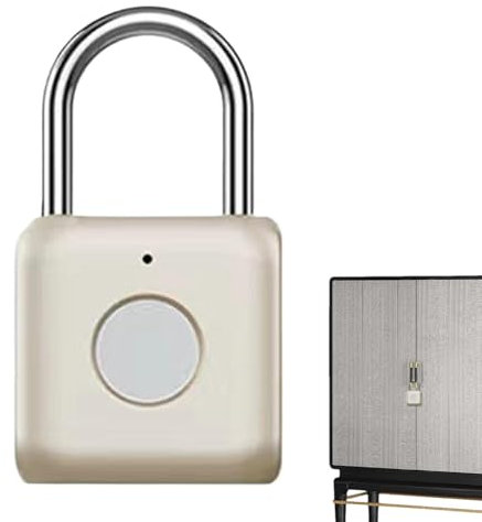 Lucchetto resistente all'acqua, con impronta digitale intelligente, senza chiave, con biometrico senza chiave, per libreria, valigia, zaino, scuola