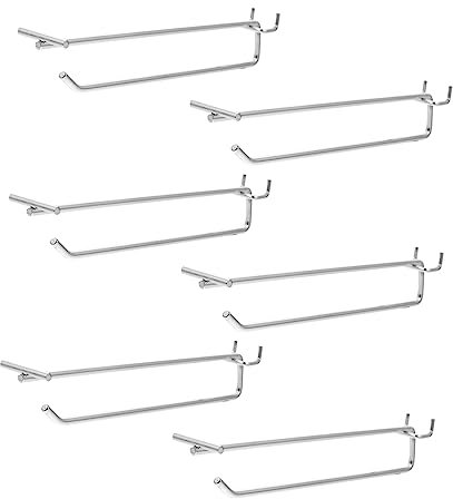 Anneome 6stücke Teiliges Pegboard Haken Für Wandmontage Multifunktionale Metallhaken Für Werkstatt Garage Küche Und Einzelhandel Zur Aufbewahrung Von Werkzeugen Und Schmuck