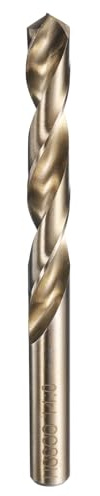 sourcing map 1 foret hélicoïdal M35 en cobalt, 14 mm de diamètre, foret métrique en acier rapide avec revêtement en titane pour le perçage de métaux durs, acier inoxydable, acier allié, fonte