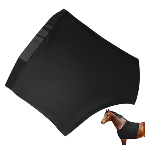 Horse Sleezy, protector de hombro de elastano transpirable, cómodo protector de pecho y protector de cuello, chaleco de caballo para curación de heridas y comodidad (ajuste)