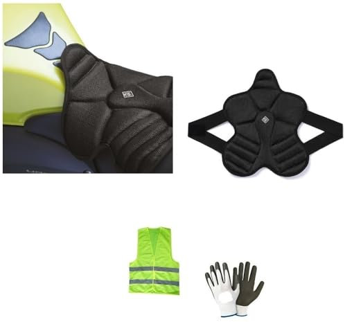 KOMPATIBEL MIT Honda GL 1800 F6B Gold Wing Bagger SITZBEZUG Tucano Urbano 326-N2 COOL Fresh Motorrad-SITZKISSEN 3D AERO MESH SATTELSCHUTZ 2CM Dicke SCHWARZ 42X42CM