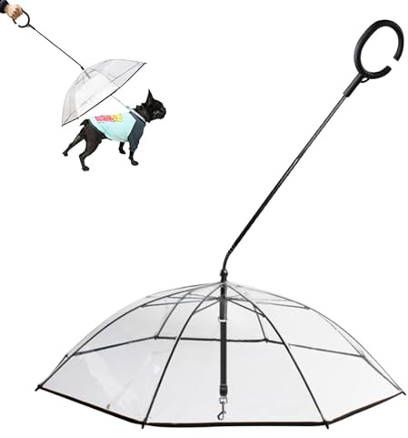 für Haustiere mit einem Regenschirm Leine für Hunde mit Leine für kleine Haustiere, Hundeschirm mit C-Griff | Hunderassen Sonnenschirme, Schneefestivals, Leinen
