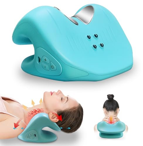 EPROICKS Nackenmassagegerät Elektrisch Kabellos, Massagegerät Nacken Tragbar mit Wärme für Nacken & Schultern - Wiederaufladbar & 6 Intensitätsstufen