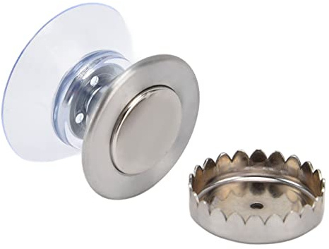 FTVOGUE Porta di Sapone Magnetico, Supporto per Punzonatura Installazione Facile, capacità di Cuscinetto Ad Alto Carico, Design Ventilato, Balcone per la del Bagno, per Piastrelle in Legno
