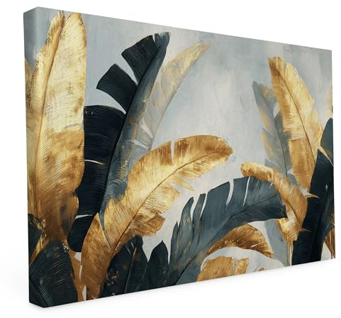 druck.de Wandbild Keilrahmen 80x120cm - Blätter der Magie - 2cm Holzrahmen | Wandbild auf Künstlerleinwand, 80x120cm, Motiv Blätter der Magie, 280g Canvas, 2cm Holzrahmen, matter Kunstdruck