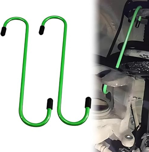DWFEYOI 2 Pezzi Gancio Cilindro Freno per l'asse di Riparazione,Ganci per Pinza Freno con Punta in Gomma,Frenata,Pastiglie dei Freni,Gadget Auto per la Maggior Parte dell'SUV Auto (verde)