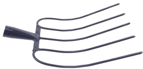 FUTUREORYY per Letame Resistente Cinque Denti in Attrezzo Agricolo Multifunzionale per Letame Mucche e Pulizia Utensile Manuale per e Agricolo